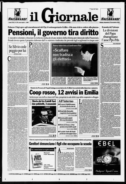 Il giornale : quotidiano del mattino